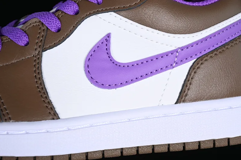 All categories Air Jordan Jordan series basketball shoes Air Jordan 1 Low Z version Air Jordan 1 Low "Palomino" AJ1 Joe 1 Mocha Purple Low-top cultural basketball shoes 553560-215